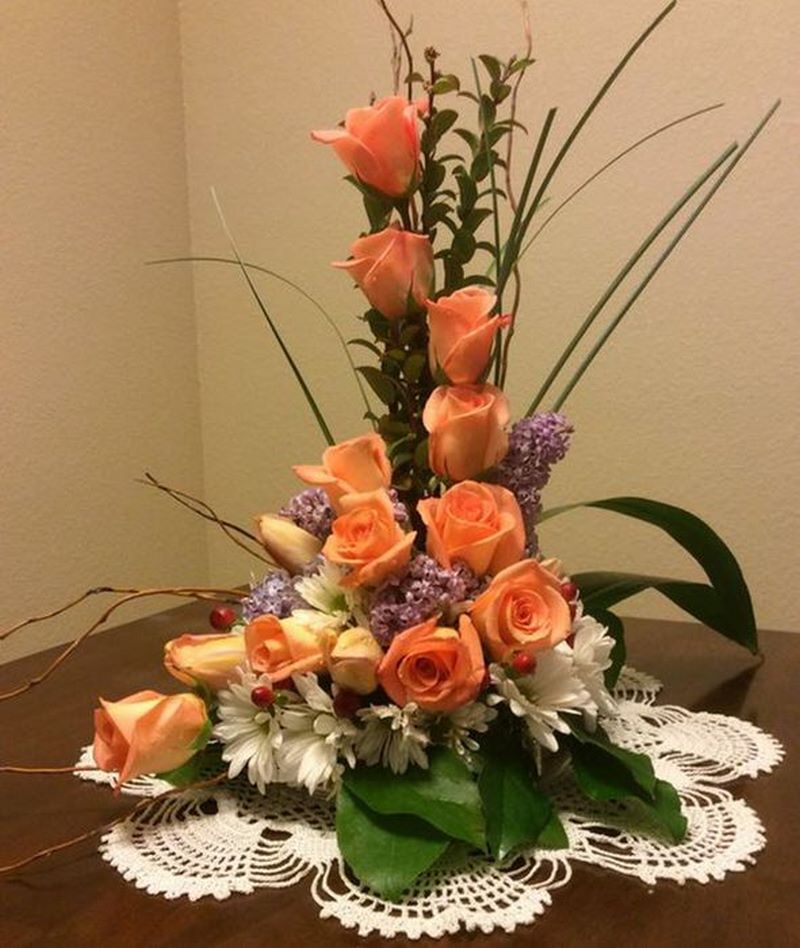 Mẫu cắm hoa đẹp dự thi số 38