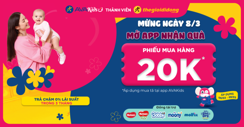 Mừng ngày 8/3 - Mở app nhận quà Mừng ngày 8/3 - Mở app nhận quà