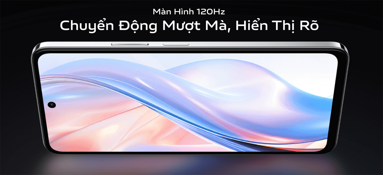 Màn hình trên vivo Y29 hỗ trợ tần số quét 120 Hz và độ sáng tối đa 1.000 nits. 