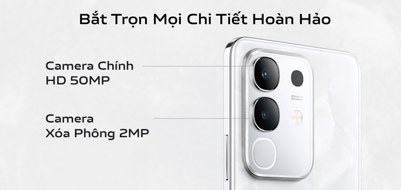 vivo Y29 còn sở hữu camera chính với độ sắc nét cao. 