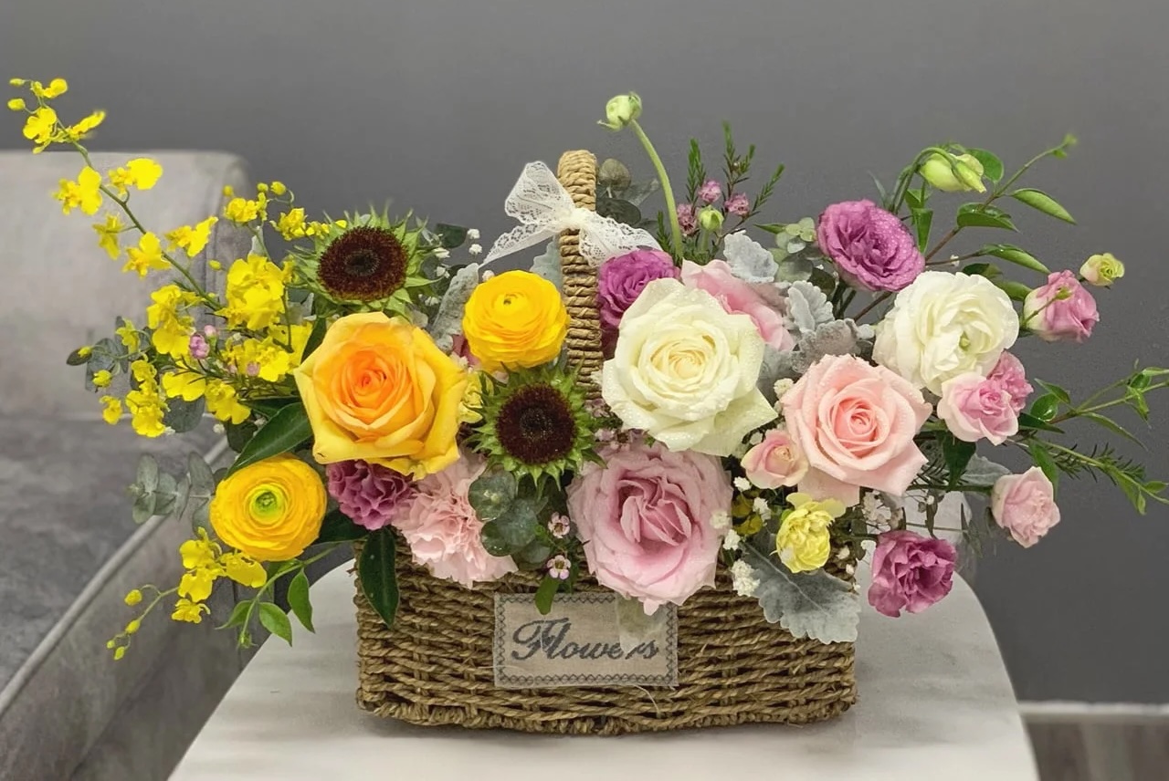 Cắm hoa 20/10 đơn giản