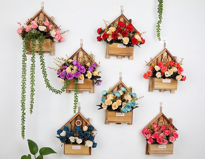 Ý tưởng cắm hoa 20/10: Hoa Treo Tường - Sức Sống Mãnh Liệt