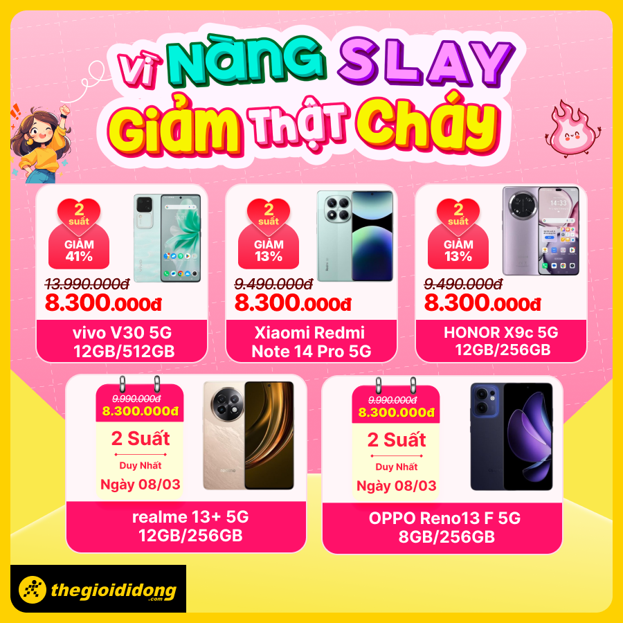 Vì nàng slay - Giảm thật cháy: Deal yêu thương chỉ 9.99 triệu có ngay iPhone 12, laptop chỉ từ 8.3 triệu, số lượng có hạn