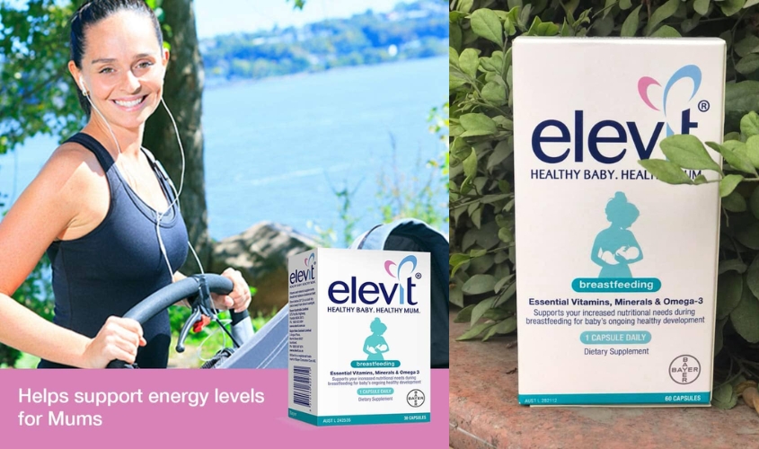 Elevit Healthy baby & Healthy dành cho phụ nữ sau sinh và đang nuôi con bằng sữa mẹ