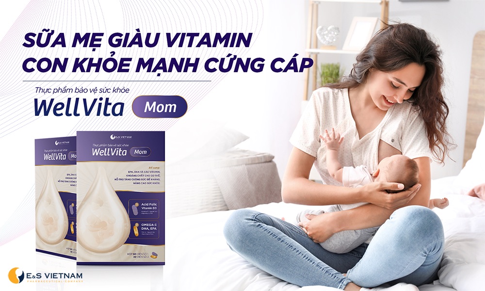 Viên uống WellVita Mom - Tăng đề kháng và nâng cao chất lượng sữa mẹ
