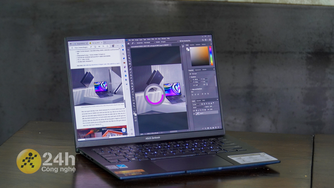 Laptop ASUS Zenbook 14 OLED UX3402VA vừa đẹp, vừa mạnh mẽ cực đáng mua đấy!