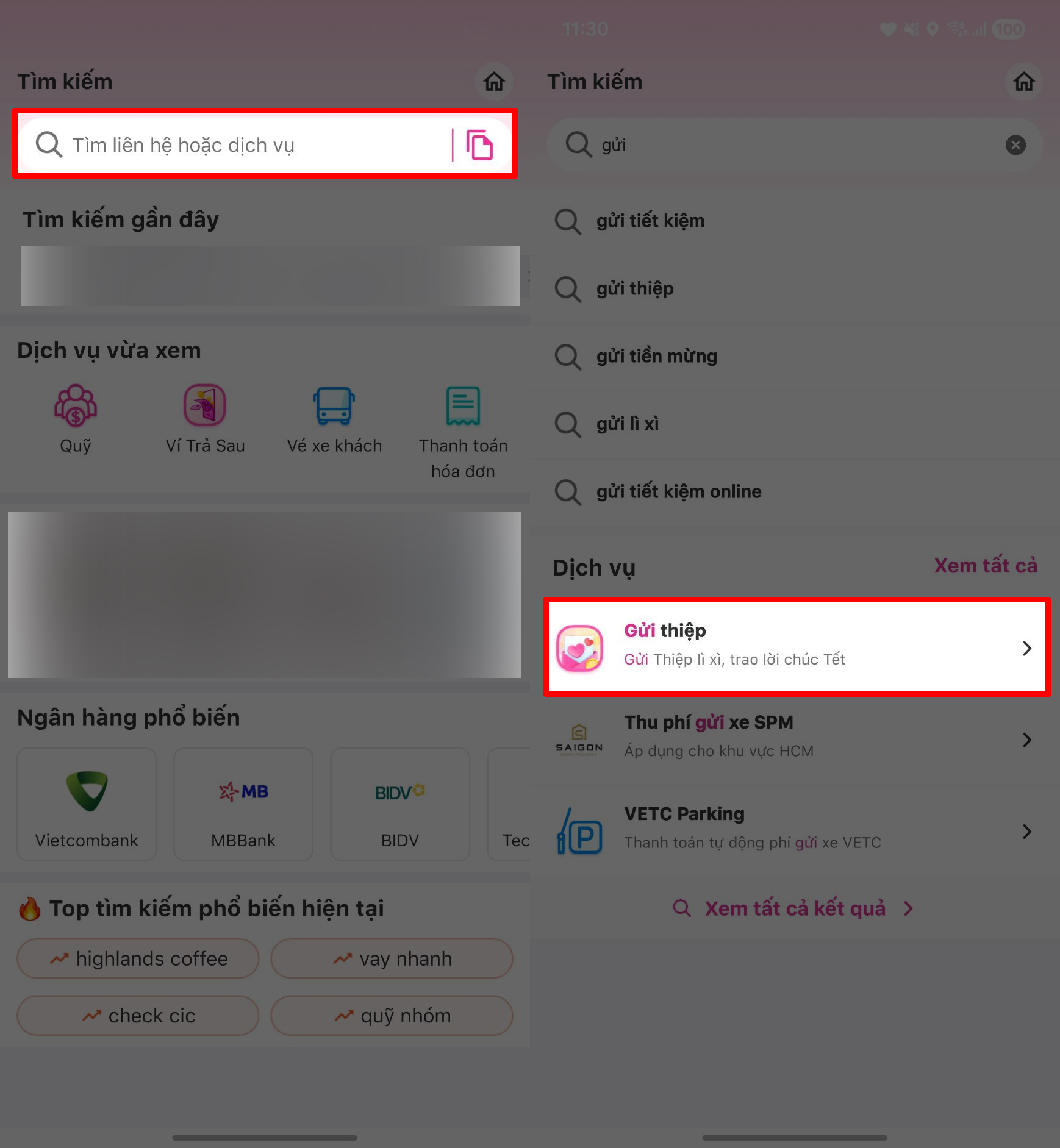 Cách gửi thiệp mừng 8/3 trên MoMo