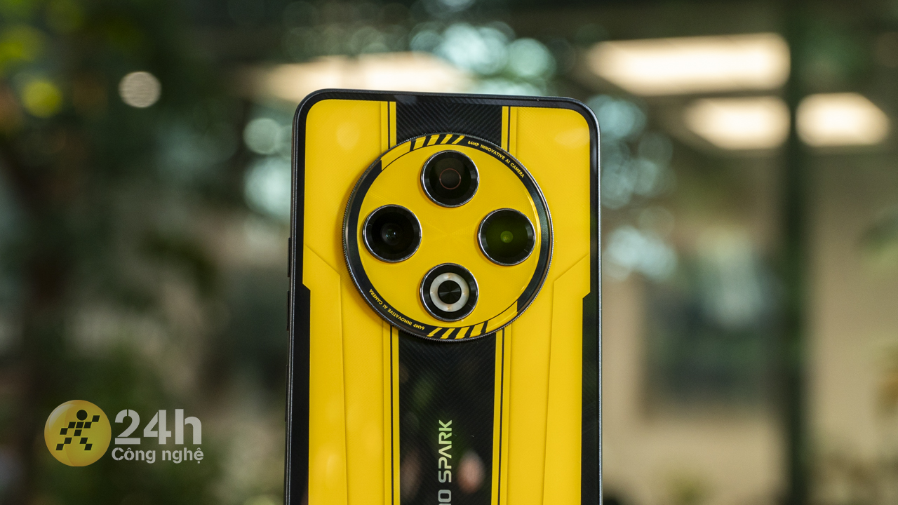 TECNO SPARK 30 Transformer Bumblebee Edition được trang bị camera chính 64 MP.