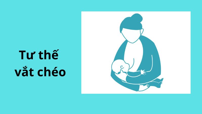 Tư thế vắt chéo giúp cho người bế kiểm soát đầu trẻ tốt hơn Tư thế vắt chéo giúp cho người bế kiểm soát đầu trẻ tốt hơn