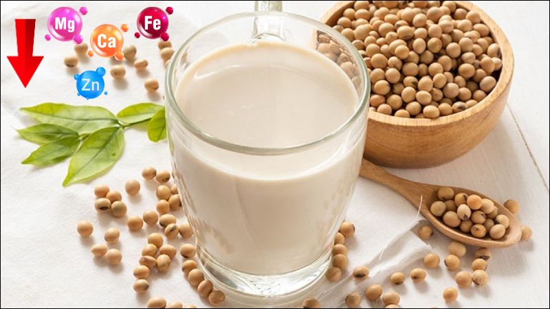 Sữa đậu nành có thể làm giảm khả năng hấp thu khoáng chất thiết yếu