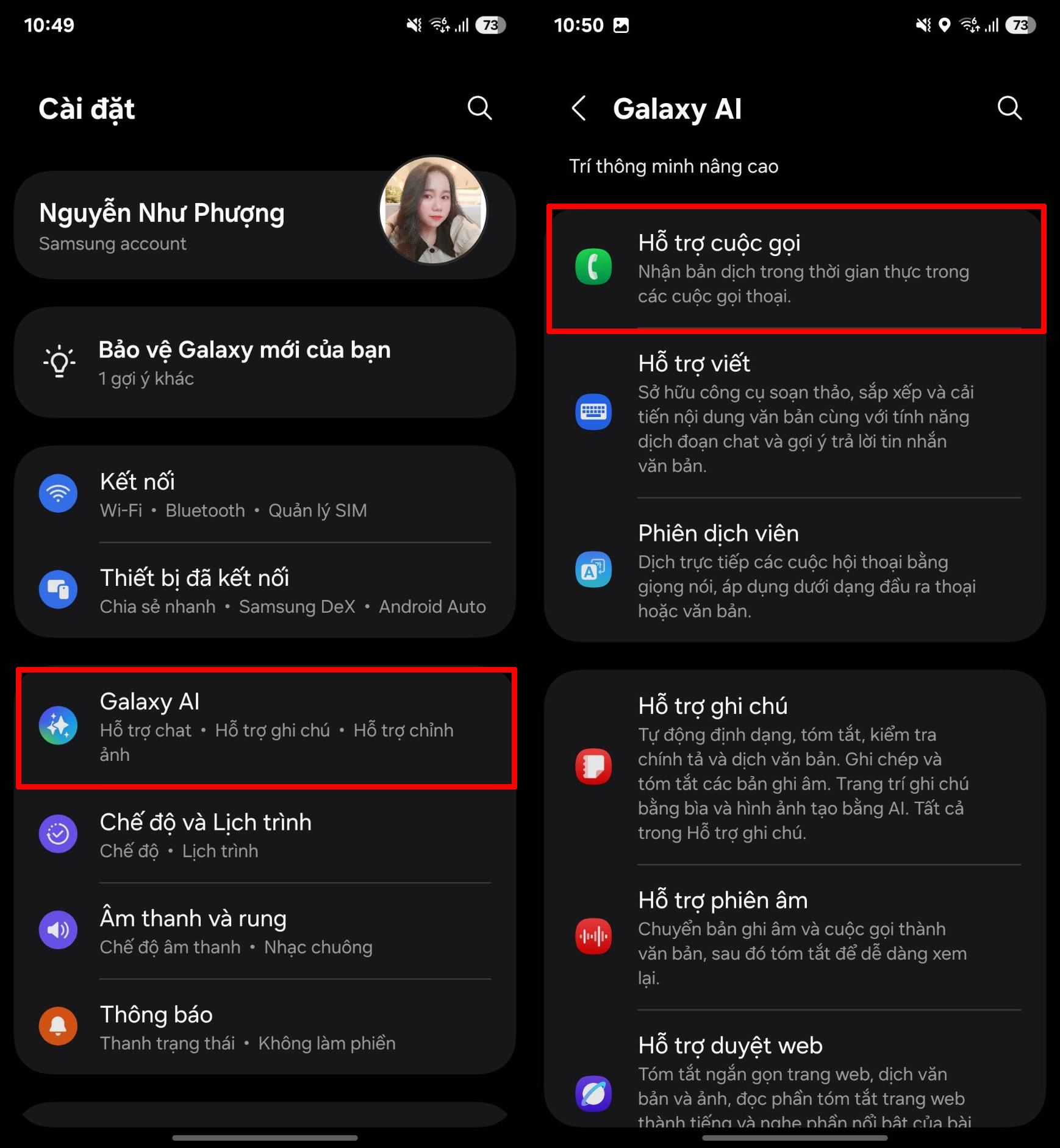 Cách dịch cuộc gọi trên Google Meet bằng Galaxy AI