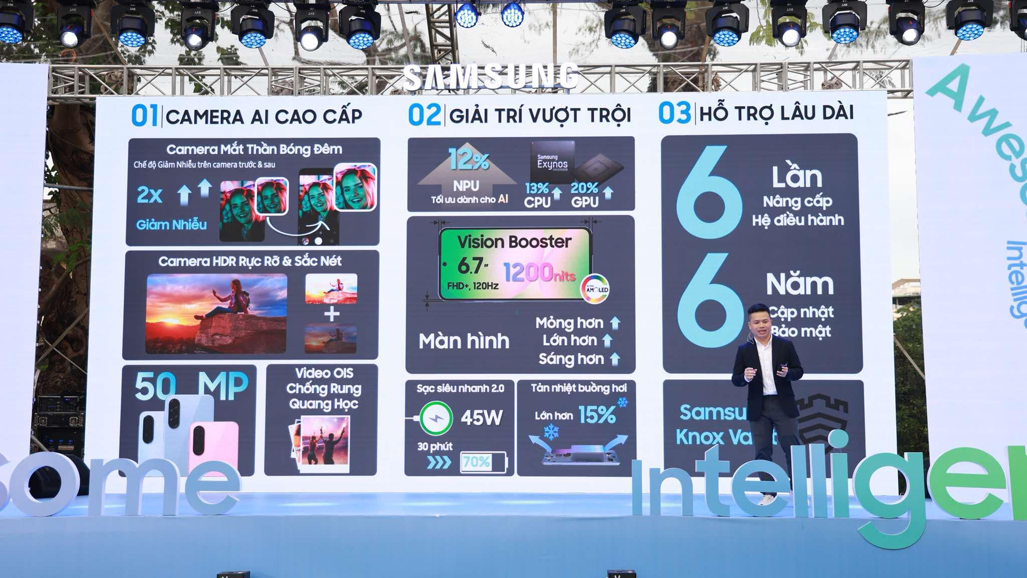 Toàn bộ thông tin về thông số kỹ thuật và Awesome Intelligence trên Galaxy A56 và Galaxy A36. Toàn bộ thông tin về thông số kỹ thuật và Awesome Intelligence trên Galaxy A56 và Galaxy A36.