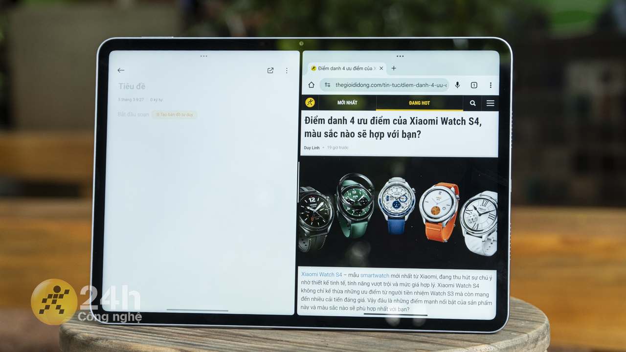 Xiaomi Pad 7 Pro có thể đa nhiệm được nhiều tác vụ khác nhau cùng với nền tảng HyperAI. 
