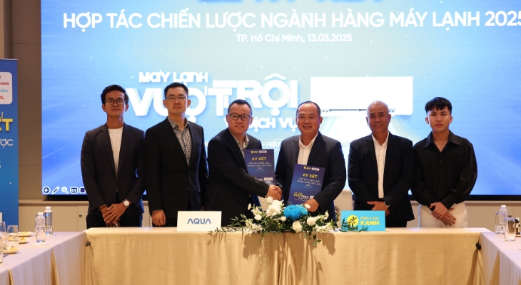 Điện máy XANH ký kết đối tác chiến lược ngành hàng máy lạnh 2025 với thương hiệu AQUA