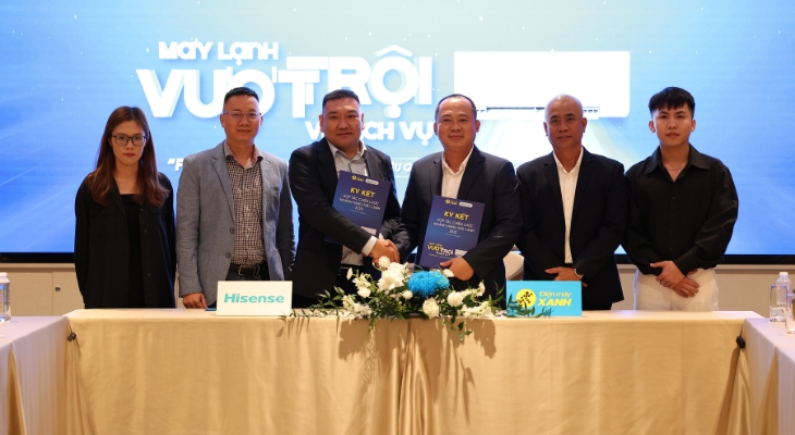 Điện máy XANH ký kết đối tác chiến lược ngành hàng máy lạnh 2025 với thương hiệu Hisense