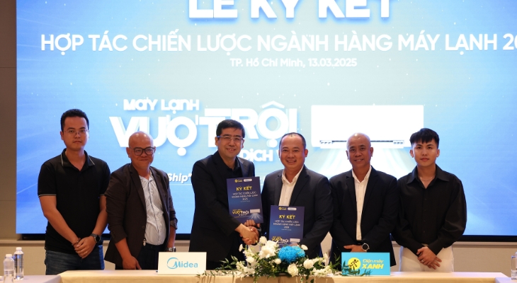 Điện máy XANH ký kết đối tác chiến lược ngành hàng máy lạnh 2025 với thương hiệu Midea