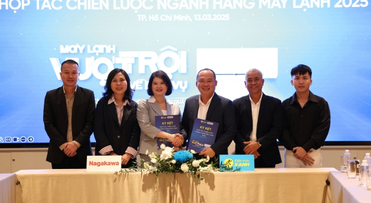 Điện máy XANH ký kết đối tác chiến lược ngành hàng máy lạnh 2025 với thương hiệu Nagakawa