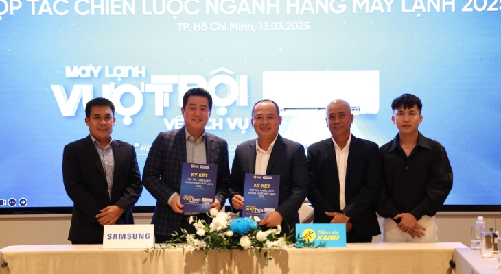 Điện máy XANH ký kết đối tác chiến lược ngành hàng máy lạnh 2025 với thương hiệu Samsung