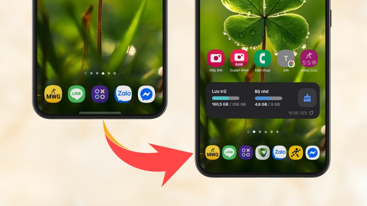 Cách thêm nhiều ứng dụng vào thanh yêu thích trên Samsung Cách thêm nhiều ứng dụng vào thanh yêu thích trên Samsung