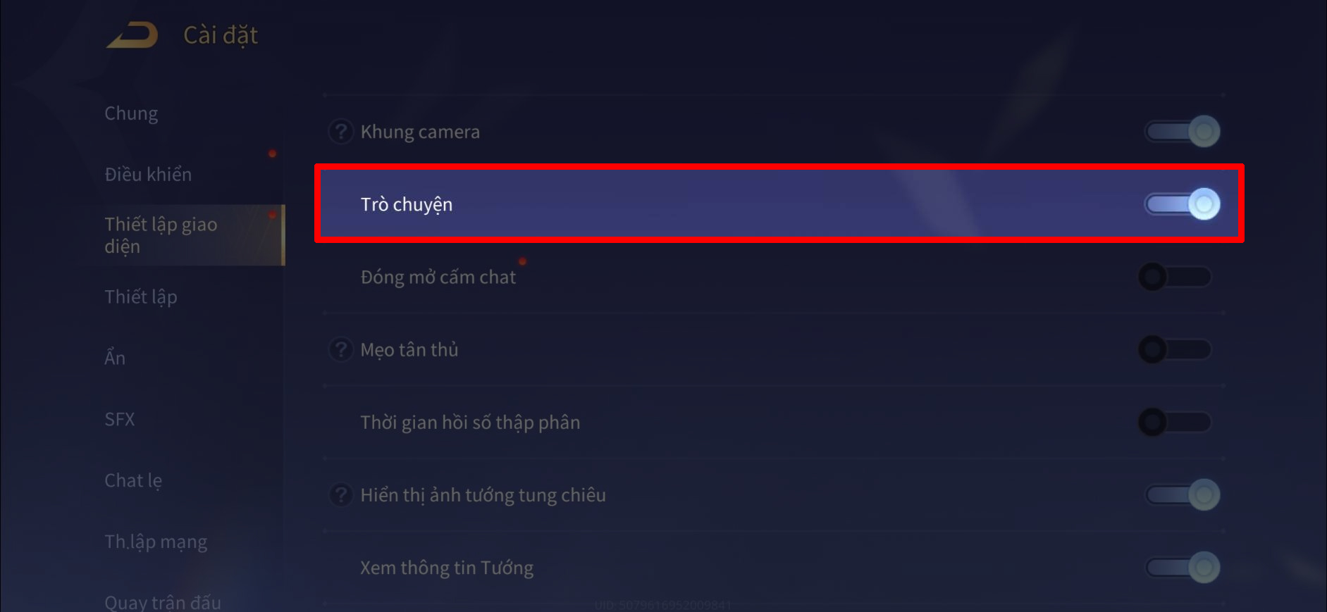 Cách mở chat trong trận Liên Quân