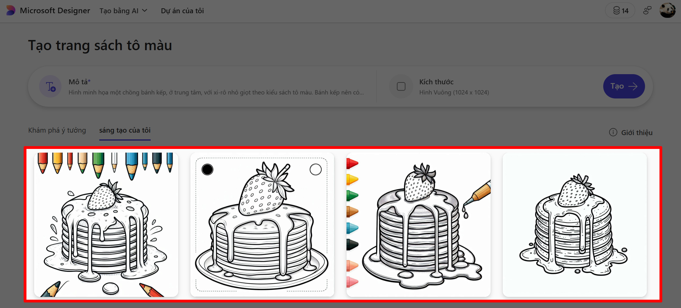 Cách tạo hình tô màu cho bé bằng AI