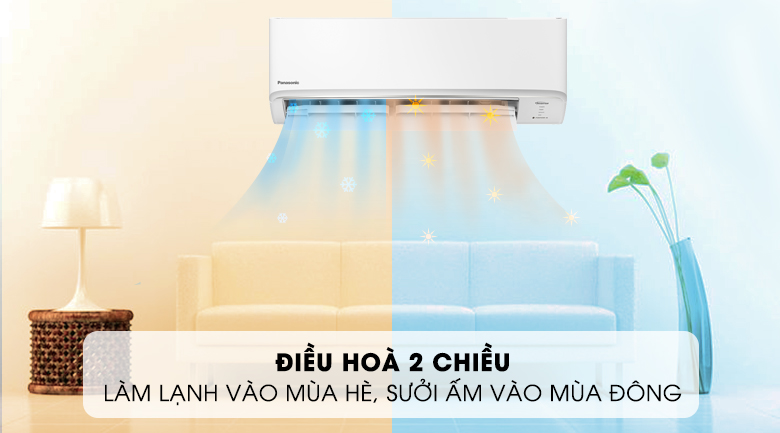 Máy lạnh 2 chiều Panasonic Inverter 12000 BTU CU/CS-YZ12WKH-8 làm mát và sưởi ấm tốt, mang đến trải nghiệm tuyệt vời cho người dùng