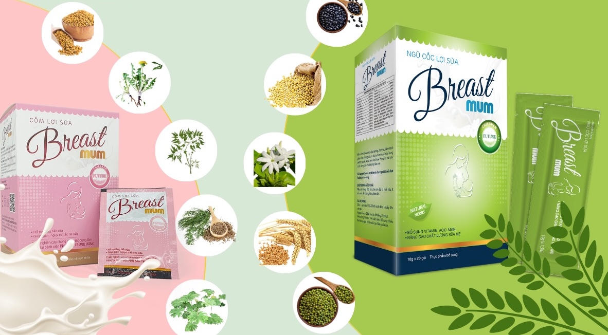 Ngũ cốc lợi sữa Breastmum là phiên bản nâng cấp từ cốm lợi sữa Breastmum