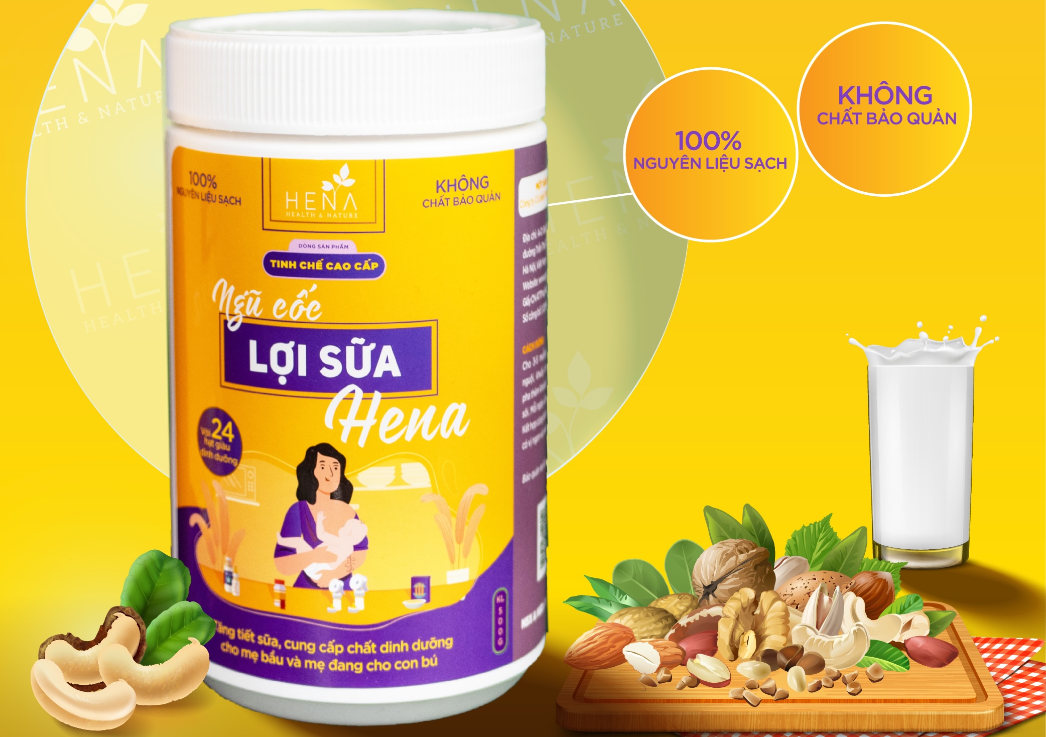 Ngũ cốc lợi sữa Hera