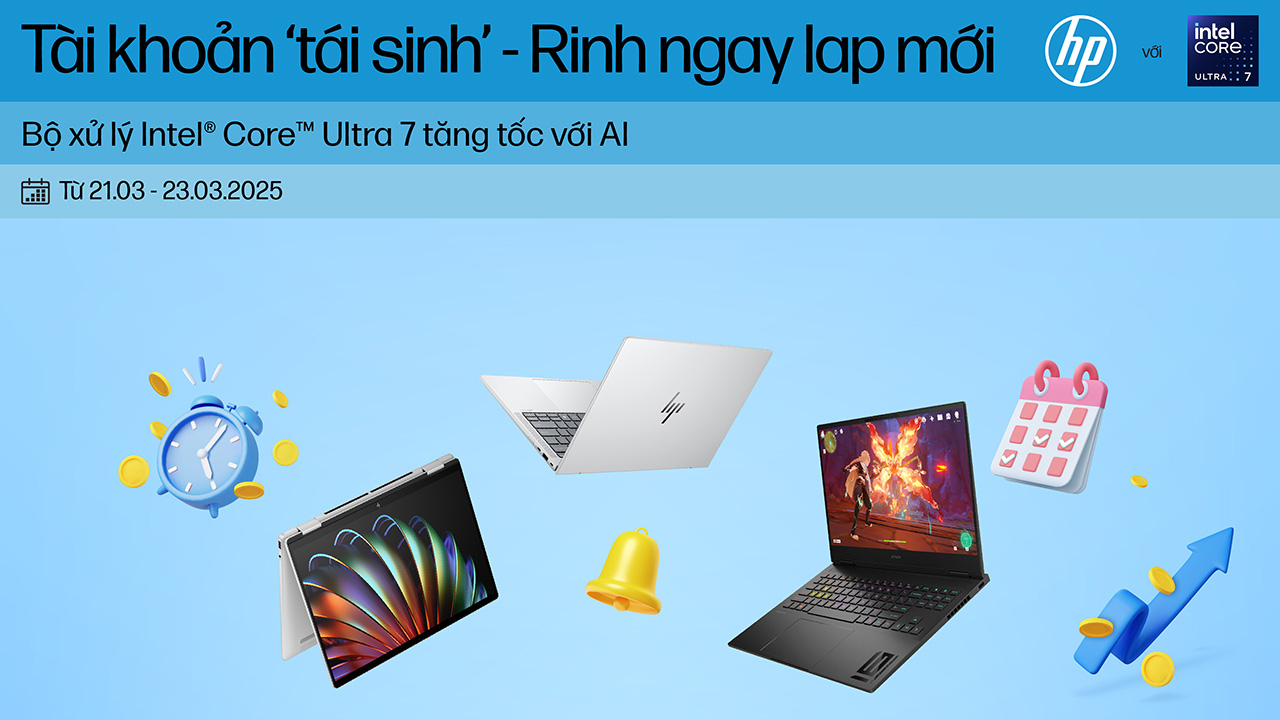 Mua laptop hoặc máy in HP sẽ được tặng sạc dự phòng, chuột gaming, áo Uniqlo,... Mua laptop hoặc máy in HP sẽ được tặng sạc dự phòng, chuột gaming, áo Uniqlo,...