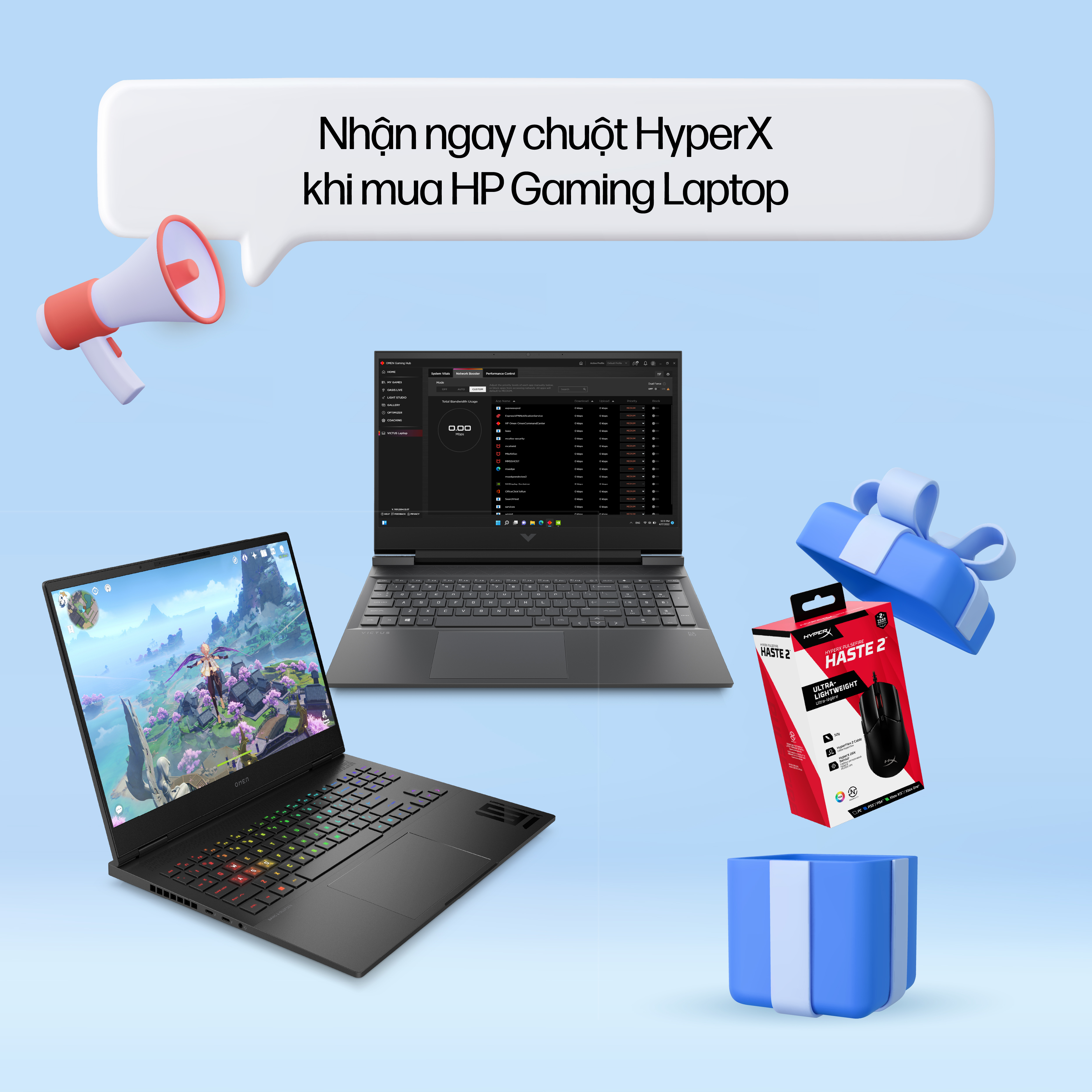 Mua laptop hoặc máy in HP sẽ được tặng sạc dự phòng, chuột gaming, áo Uniqlo,... Mua laptop hoặc máy in HP sẽ được tặng sạc dự phòng, chuột gaming, áo Uniqlo,...