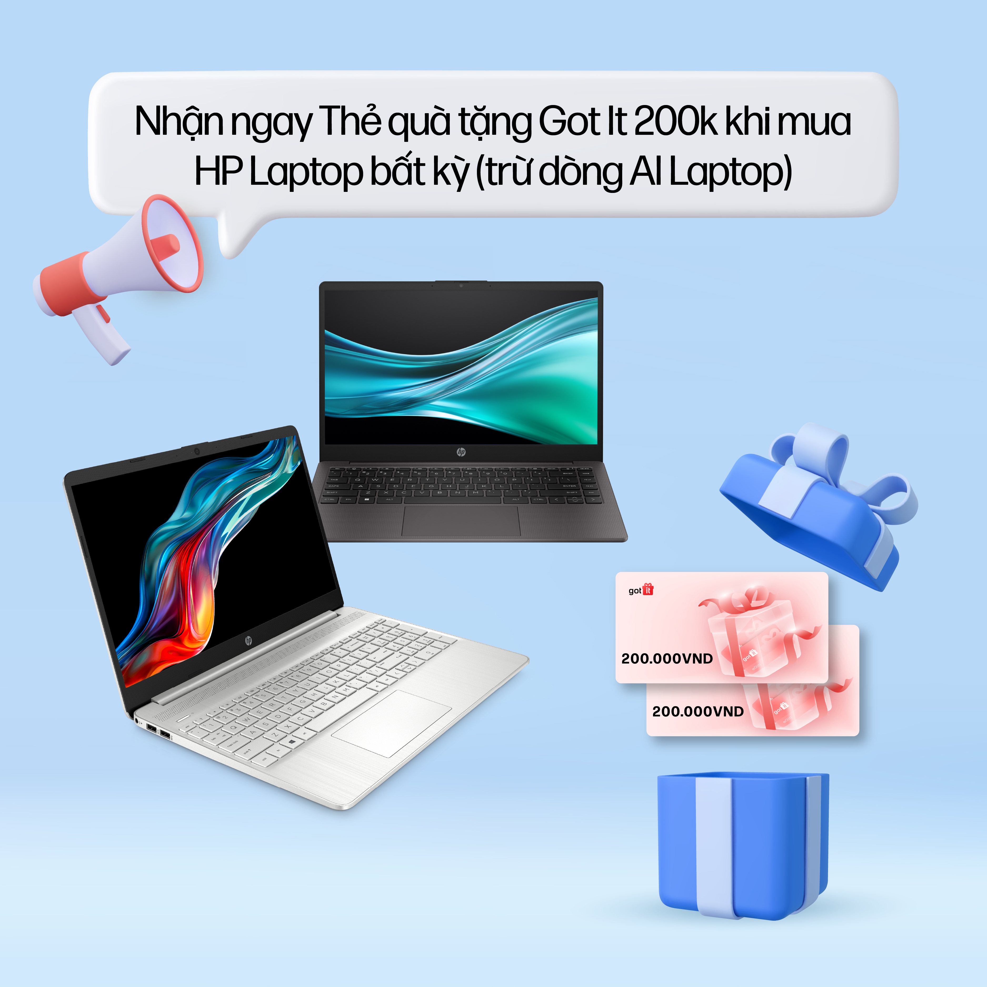 Mua laptop hoặc máy in HP sẽ được tặng sạc dự phòng, chuột gaming, áo Uniqlo,... Mua laptop hoặc máy in HP sẽ được tặng sạc dự phòng, chuột gaming, áo Uniqlo,...