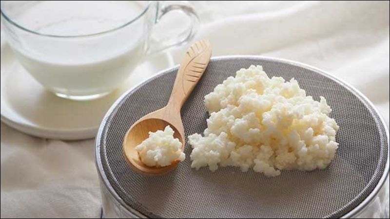 Phương pháp truyền thống lên men sữa với hạt kefir