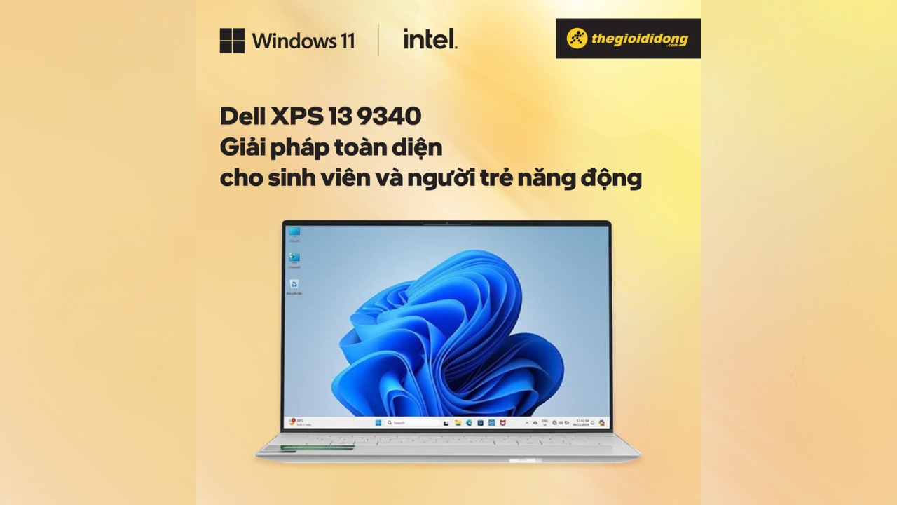 Dell XPS 13 9340 laptop toàn diện cho sinh viên và người trẻ năng động