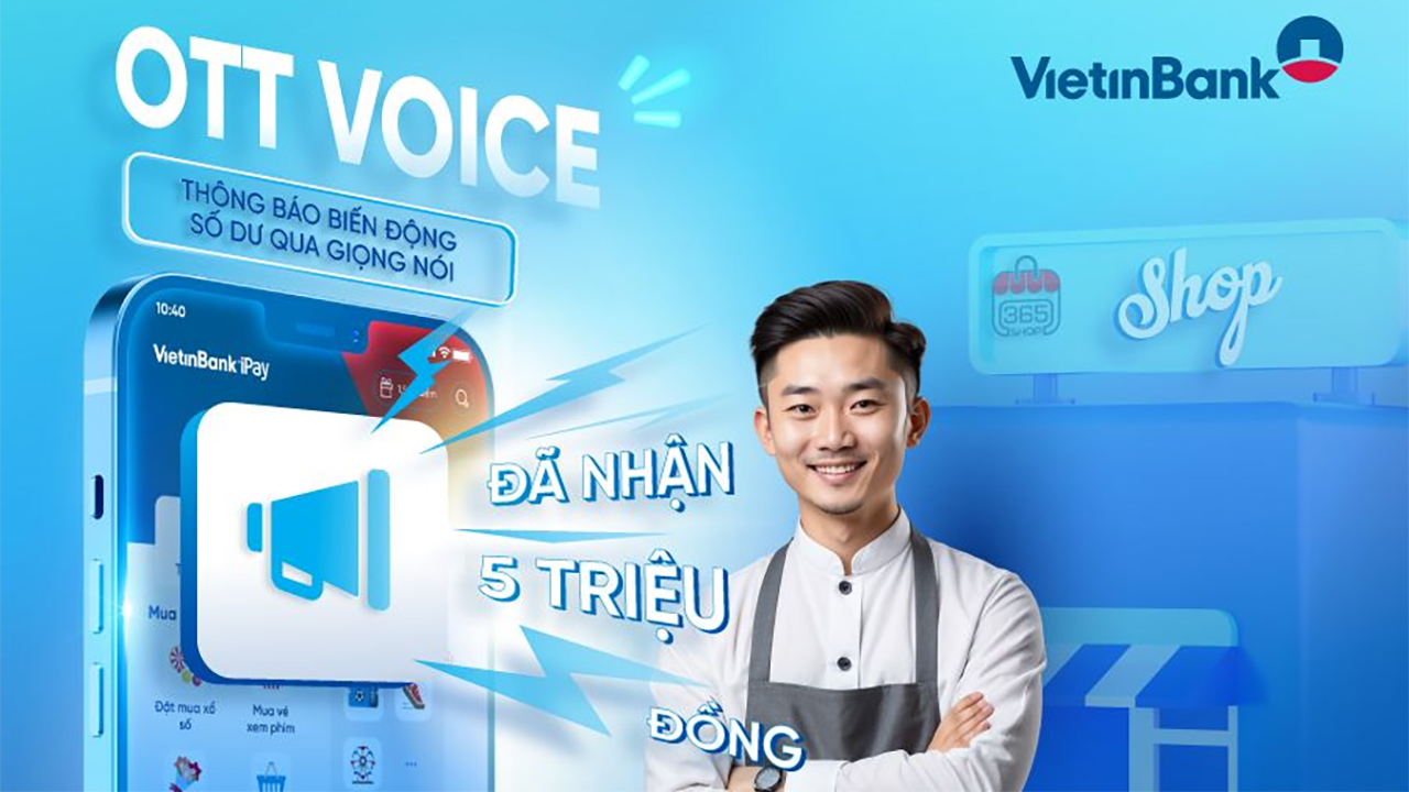 Cách bật thông báo số dư qua giọng nói trên Vietinbank