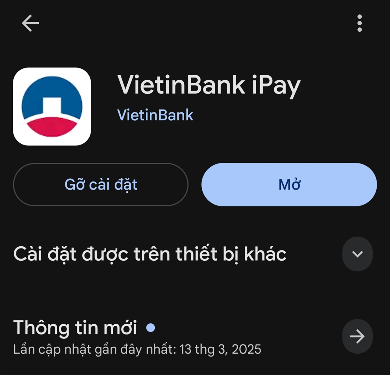Cách bật thông báo số dư qua giọng nói trên Vietinbank