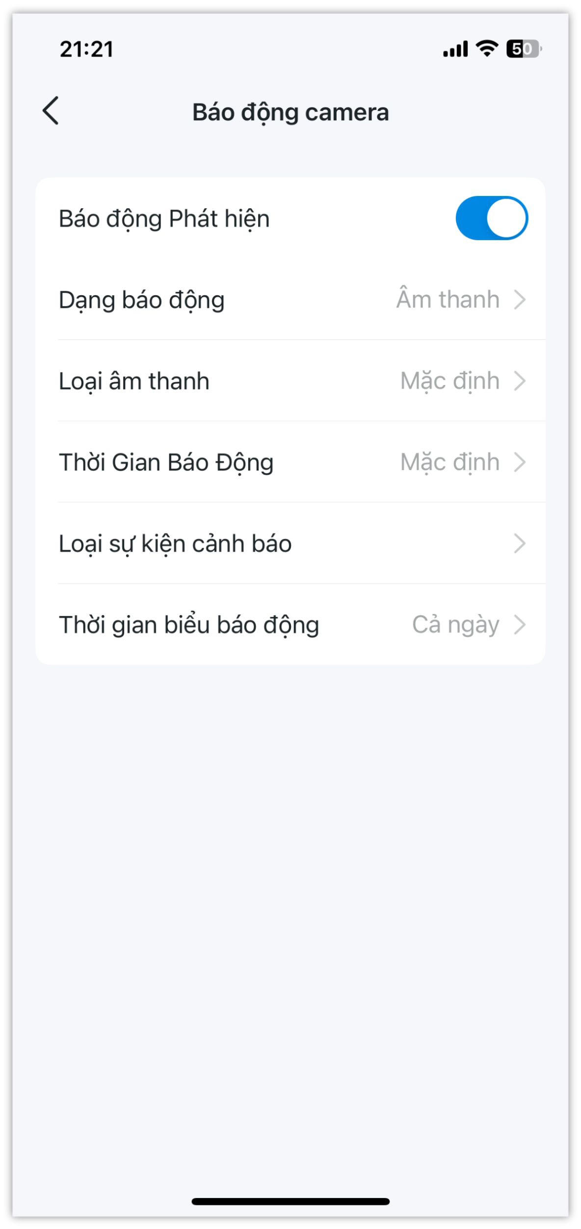 Trong ứng dụng Tapo, chúng ta có thể thiết lập phần cảnh báo cho Tapo C530WS Trong ứng dụng Tapo, chúng ta có thể thiết lập phần cảnh báo cho Tapo C530WS