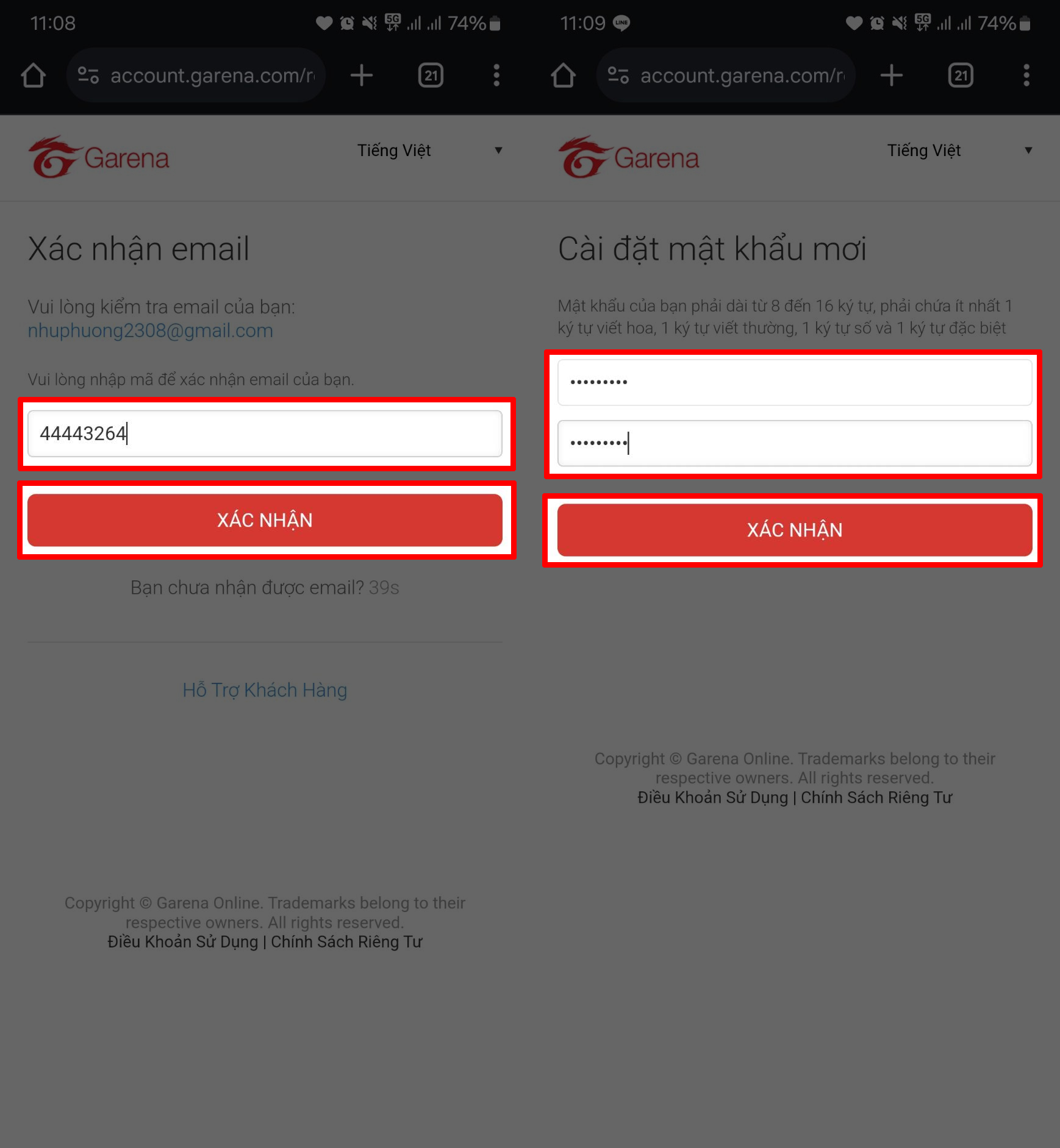Cách lấy lại mật khẩu Garena Liên Quân Cách lấy lại mật khẩu Garena Liên Quân