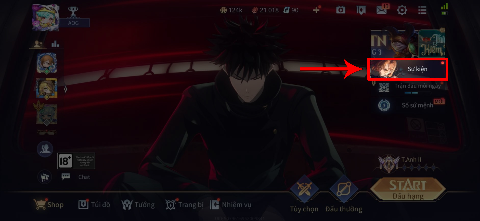 Cách xác thực tài khoản Liên Quân Mobile