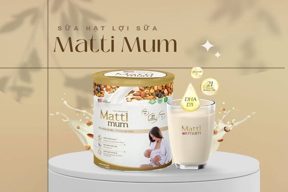 Sữa Matti Mum dành cho mẹ sau sinh và cho con bú Sữa Matti Mum dành cho mẹ sau sinh và cho con bú