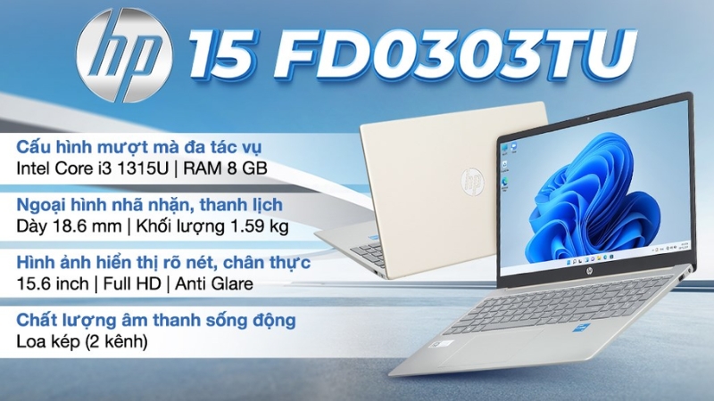 HP 15 fd0303TU i3
