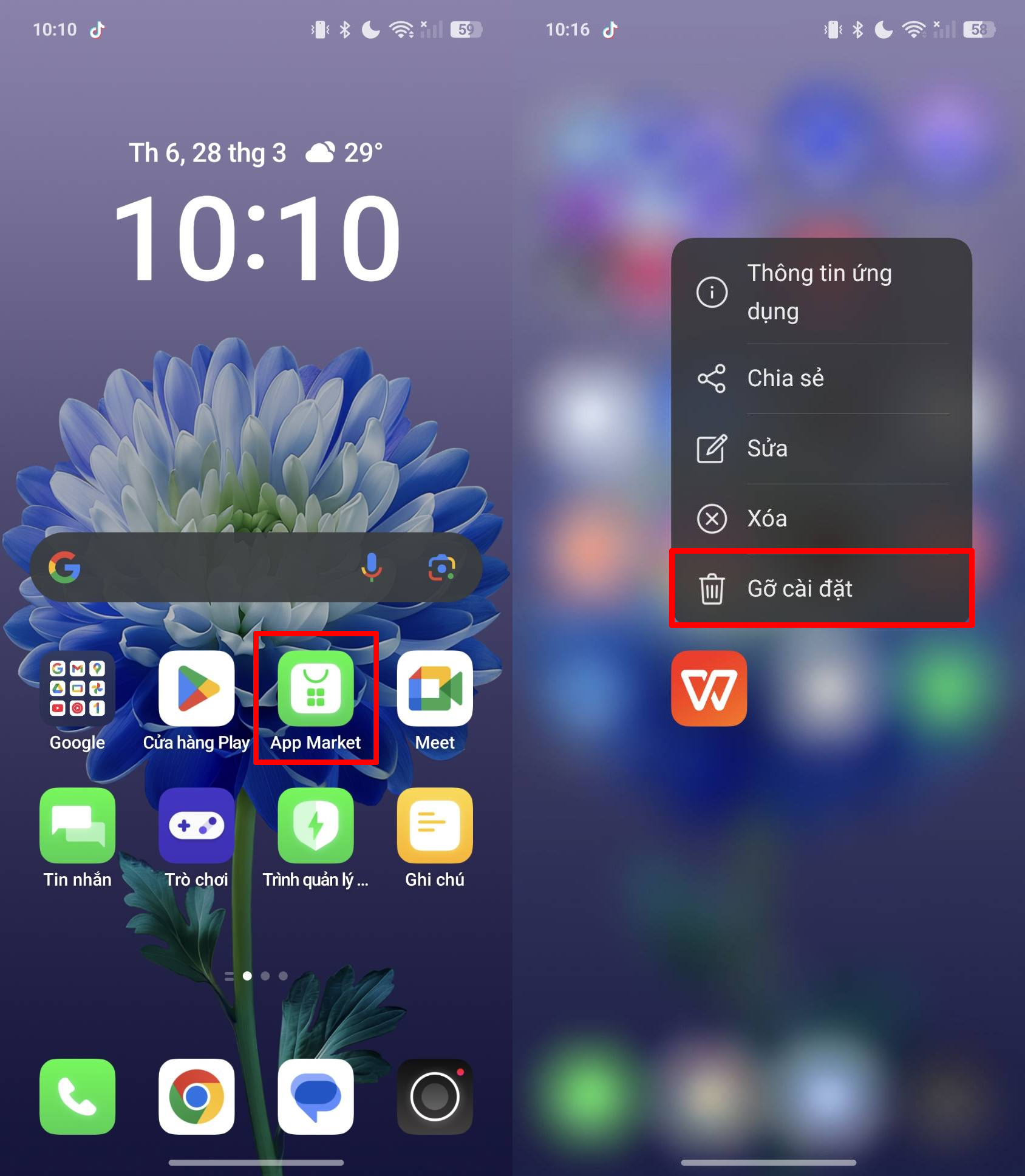 Cách xóa ứng dụng trên điện thoại OPPO Find N5 Cách xóa ứng dụng trên điện thoại OPPO Find N5