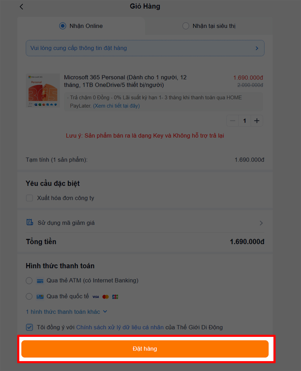 Cách gia hạn gói Microsoft 365 Personal | Microsoft 365 Family online