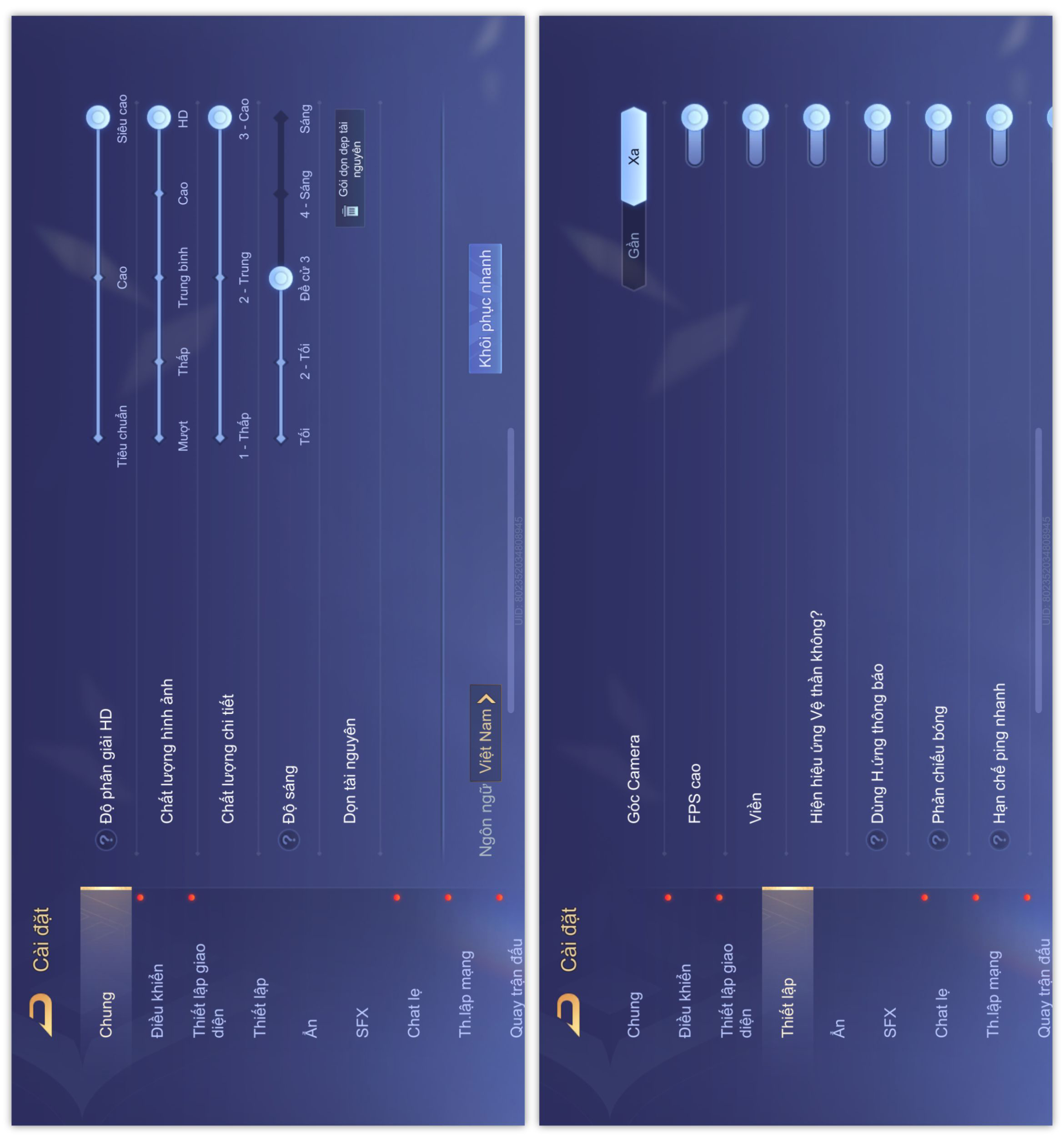 Thiết lập đồ họa mình chỉnh trong Liên Quân Mobile Thiết lập đồ họa mình chỉnh trong Liên Quân Mobile