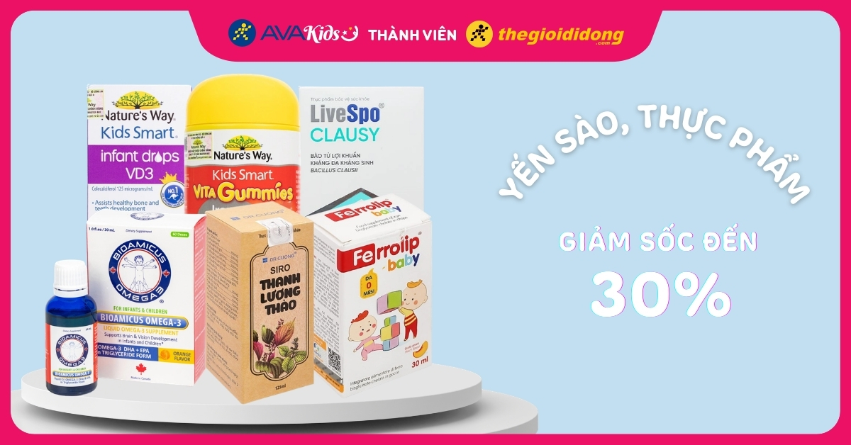 Vitamin cho bé giảm sốc tại AVAKids Vitamin cho bé giảm sốc tại AVAKids