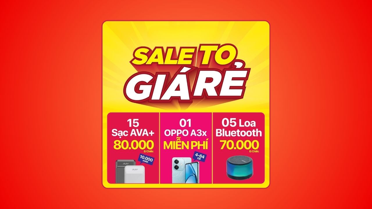 Xếp hàng săn OPPO A3x miễn phí, sạc dự phòng giá 80K, loa Bluetooth chỉ còn 70K Xếp hàng săn OPPO A3x miễn phí, sạc dự phòng giá 80K, loa Bluetooth chỉ còn 70K
