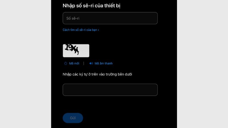 Kiểm tra số máy iPhone trên website Apple Kiểm tra số máy iPhone trên website Apple
