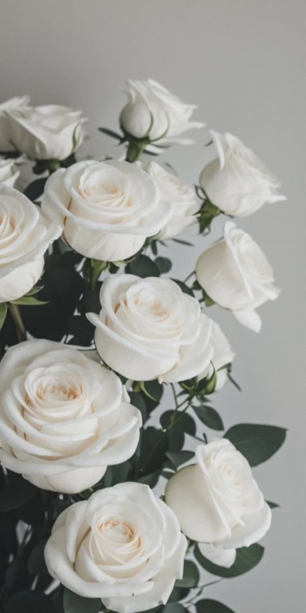 Hình nền hoa hồng màu trắng 5 Hình nền hoa hồng màu trắng 5