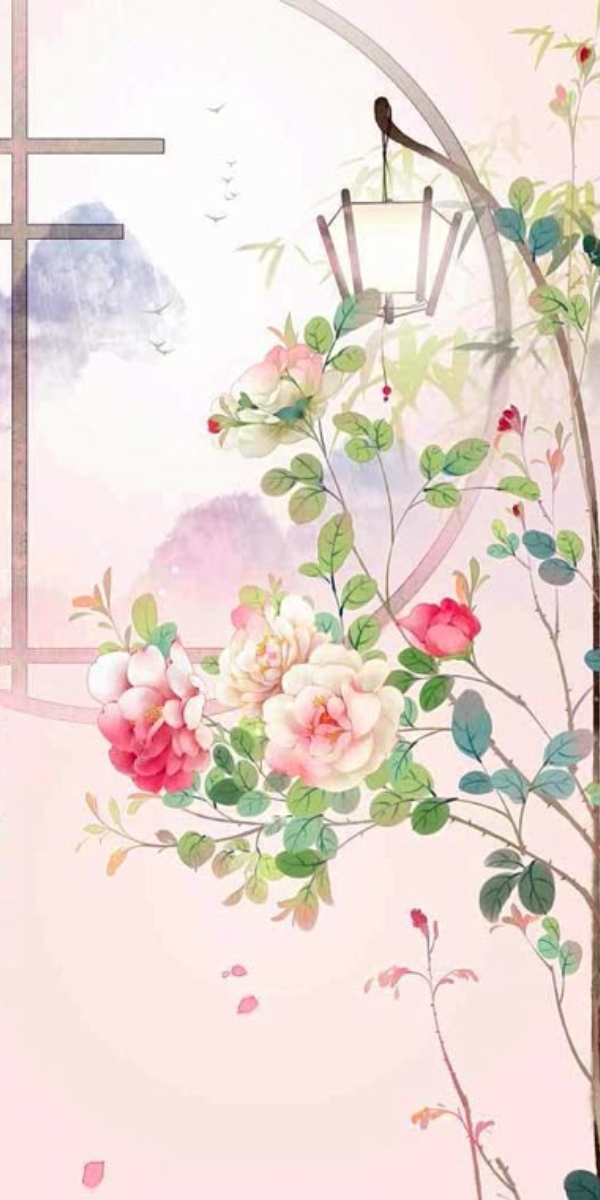 Hình nền hoa hồng chill, tranh vẽ 2 Hình nền hoa hồng chill, tranh vẽ 2