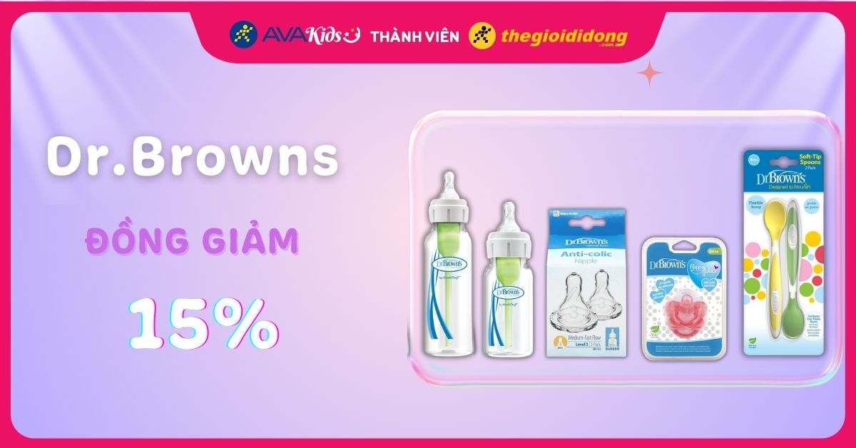 Dr.Browns đồng giảm 15%