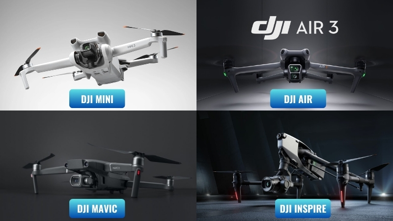 So sánh các dòng Flycam DJI So sánh các dòng Flycam DJI